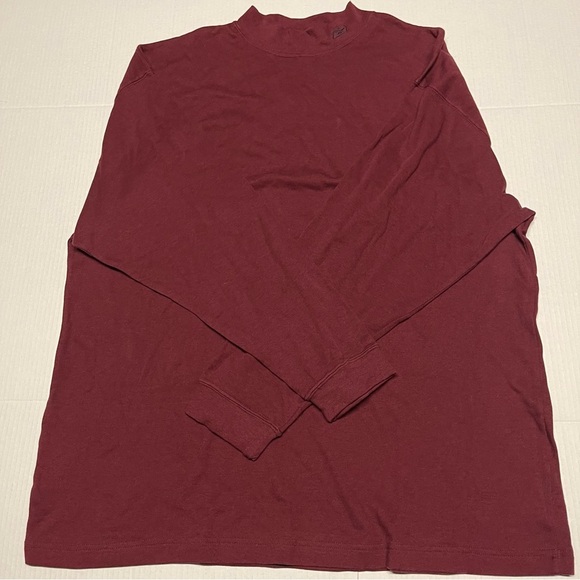 Reebok Vintage Pullover mock neck Long Sleeve logo Navy Red shirt size XXL - Picture 4 of 7